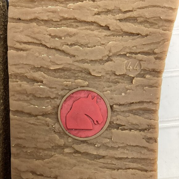 Haflinger Grizzly Torben Pure Wool Mens 44 Slip On Clogs Cork Rubber - Picture 9 of 10